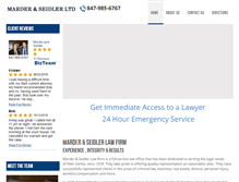 Tablet Screenshot of marderseidlerlaw.com